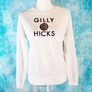 Y2K Gilly Hicks White Logo Sweatshirt